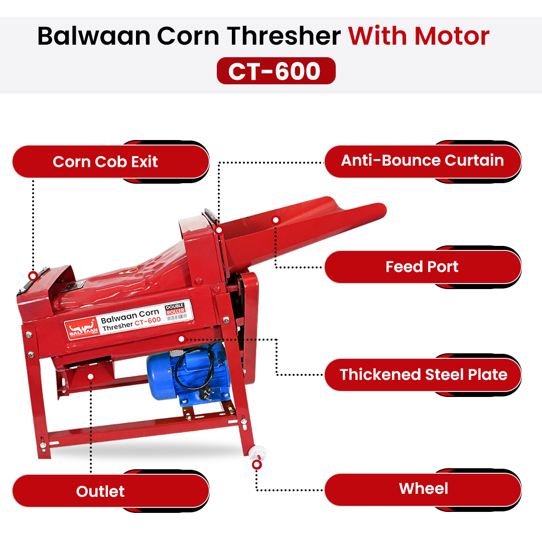 Balwaan Corn Thresher Double Roller (CT-600) 5