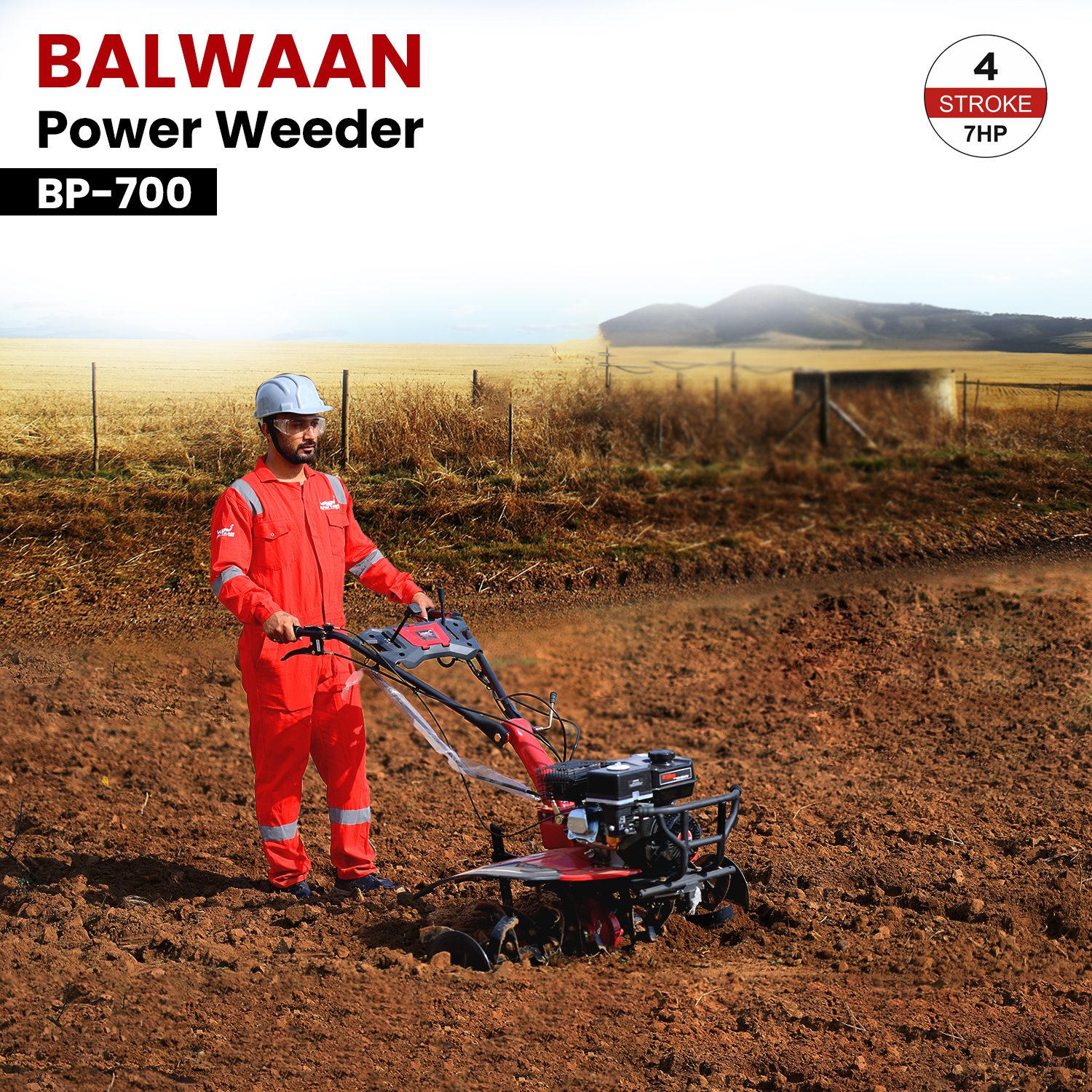Balwaan BP 700 Power Weeder- Red Tiger (Petrol) 4