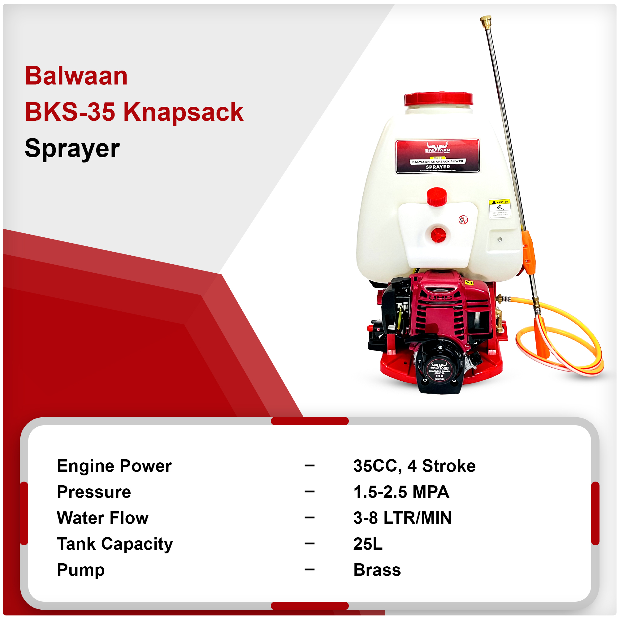 Balwaan BKS 35 Knapsack Sprayer 2