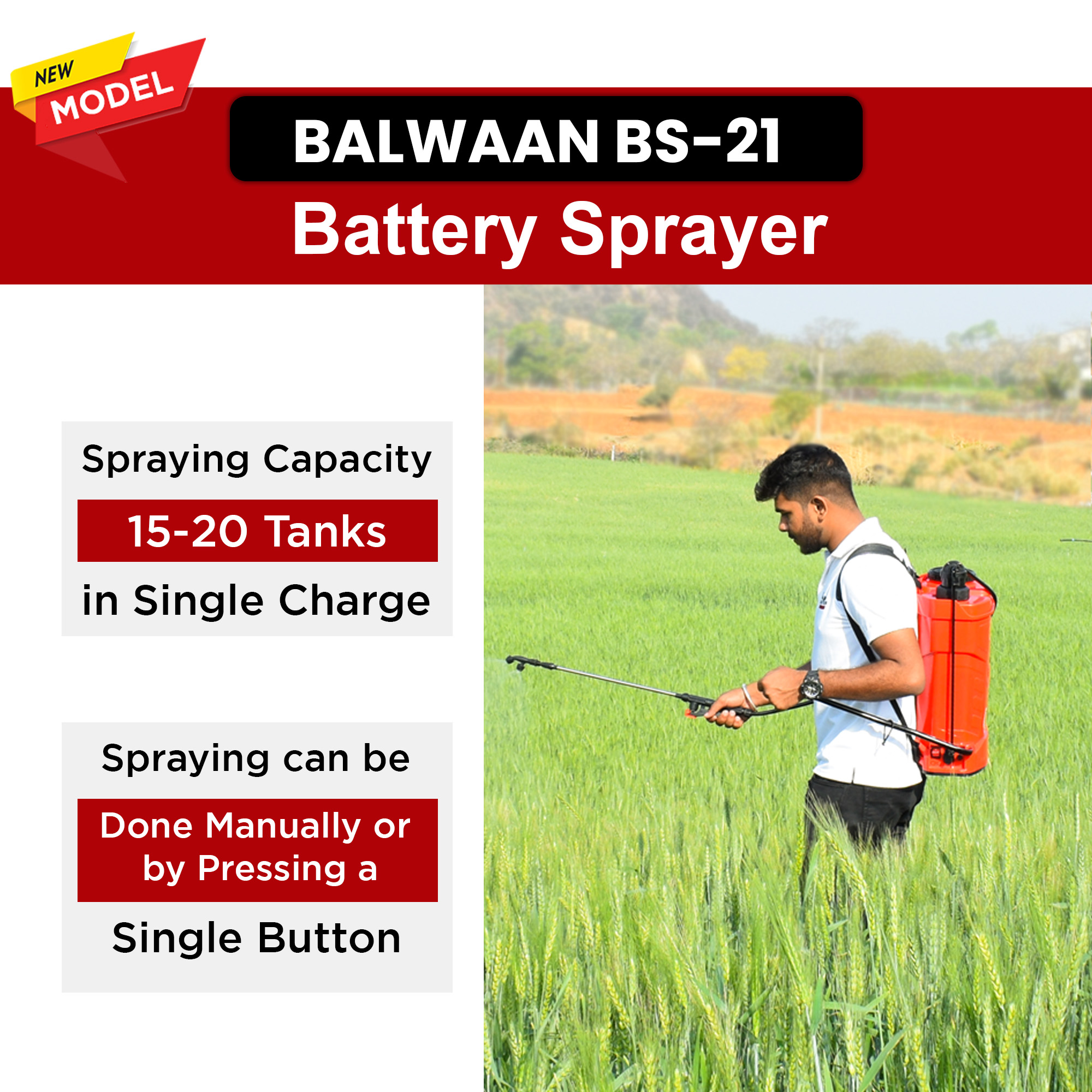 Balwaan BS 21 Battery Sprayer 4