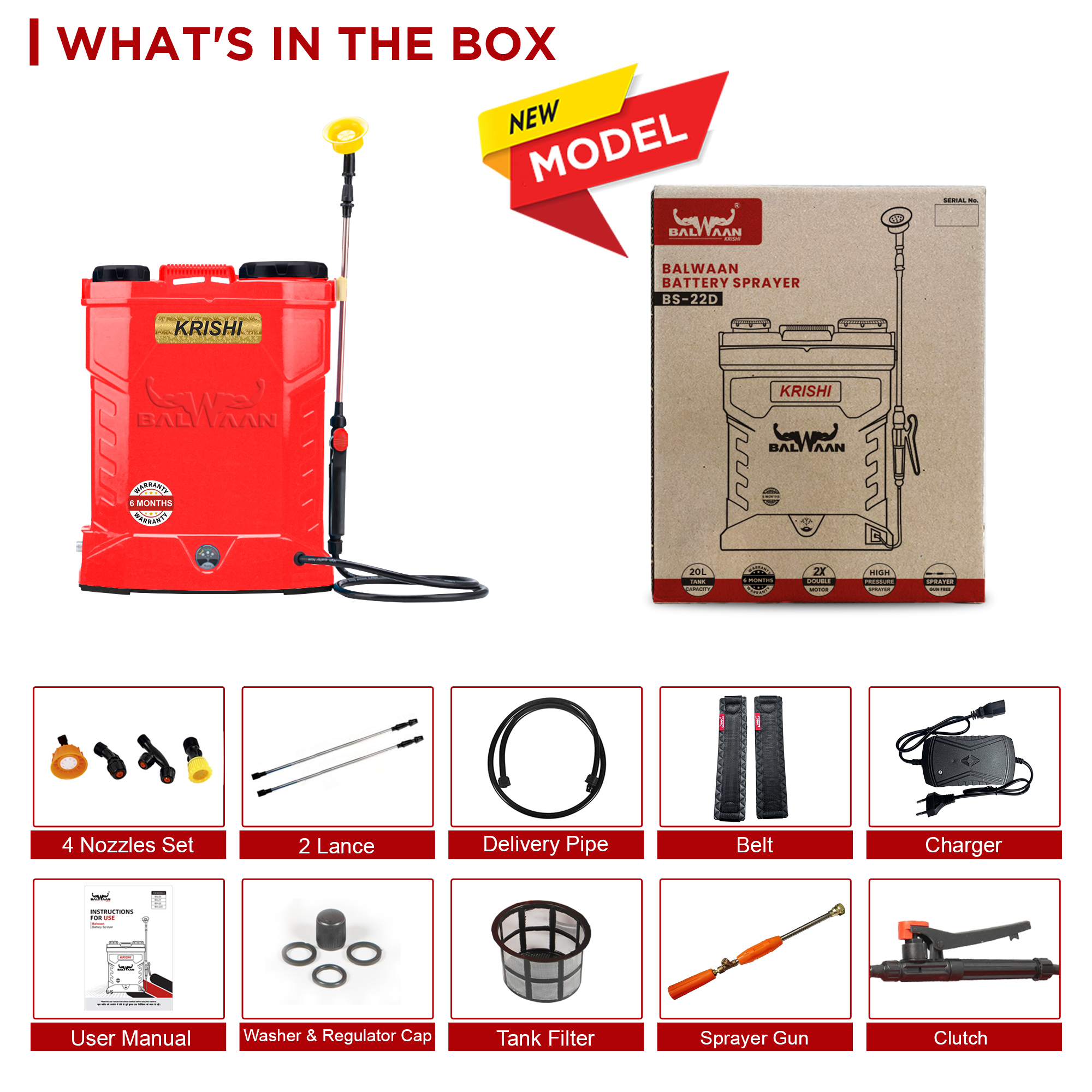 Balwaan BS 22D Battery Sprayer 2