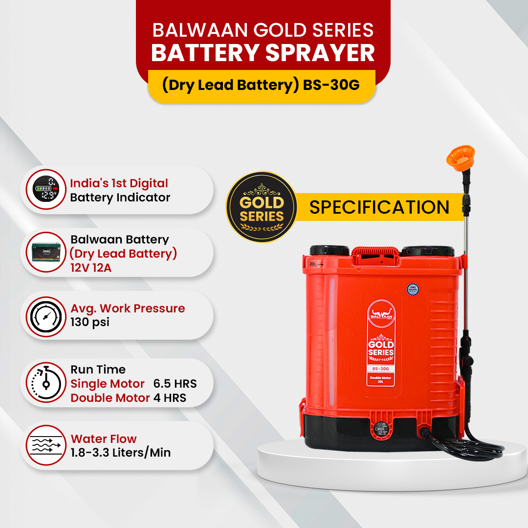 Balwaan BS 30G (Gold Series) Battery Sprayer 9