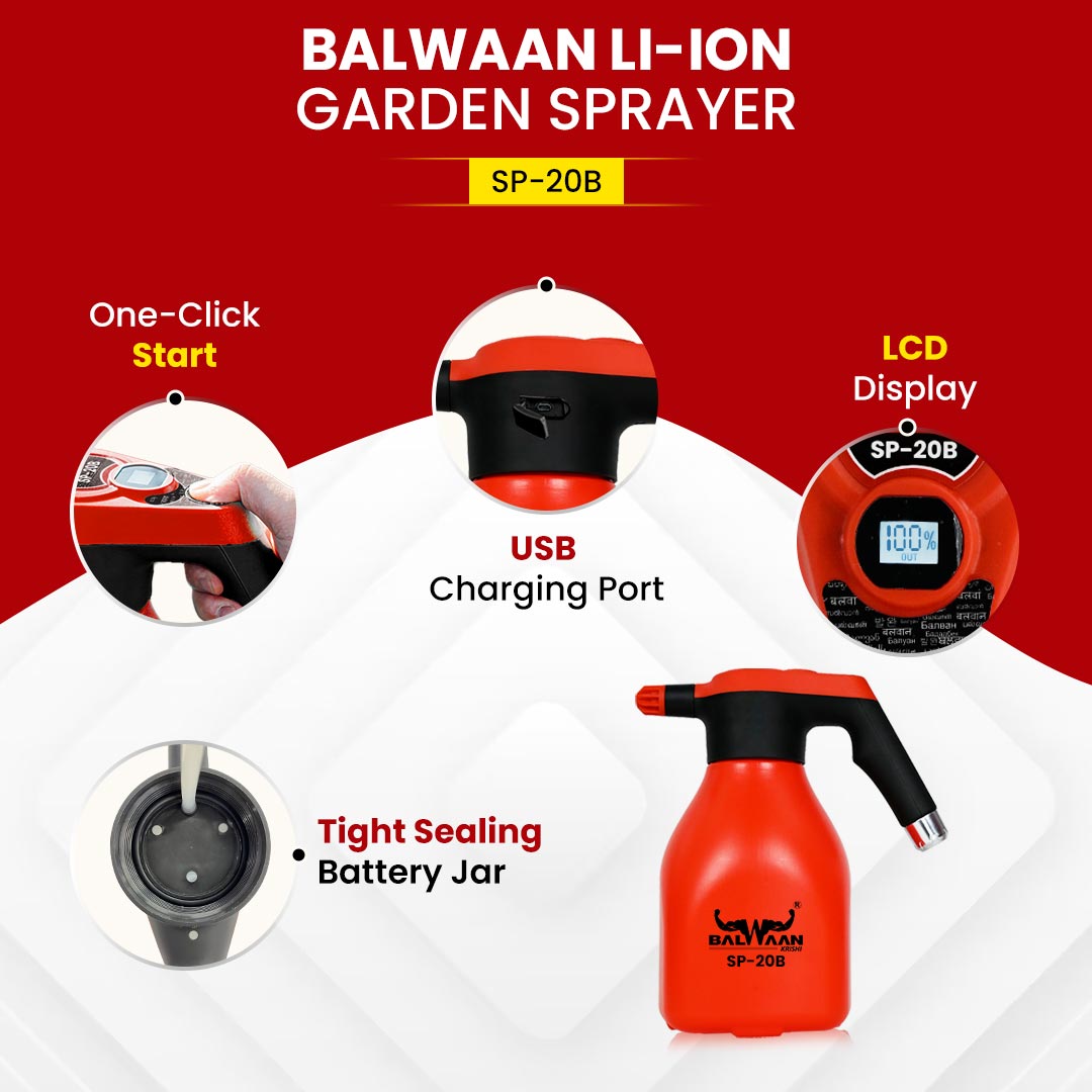 Balwaan SP 20B Li-Ion Battery Sprayer (2L) 7