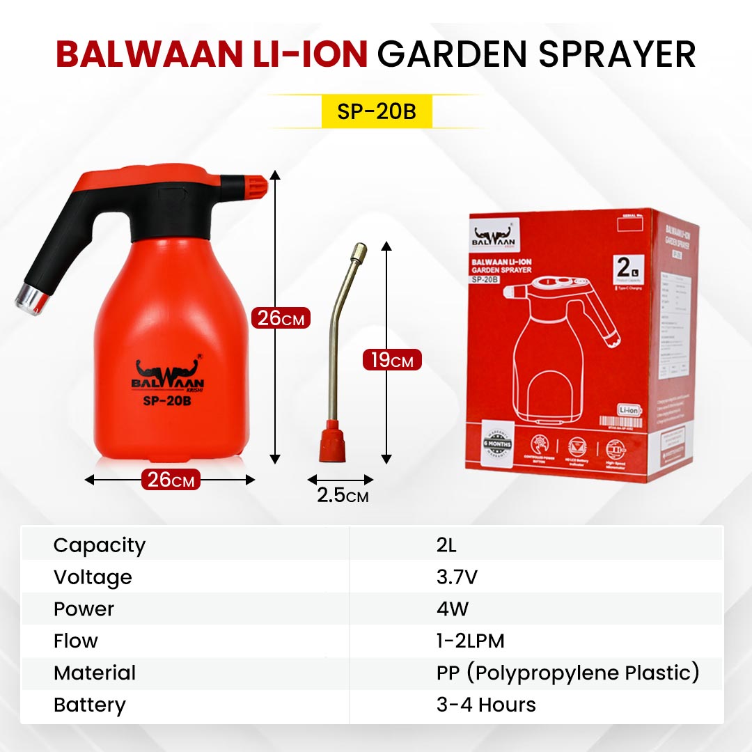 Balwaan SP 20B Li-Ion Battery Sprayer (2L) 4