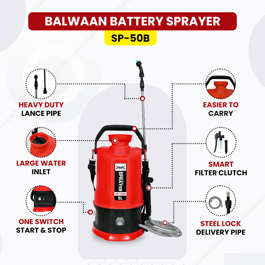 Balwaan SP 50B Li-Ion Battery Sprayer (5L) 4